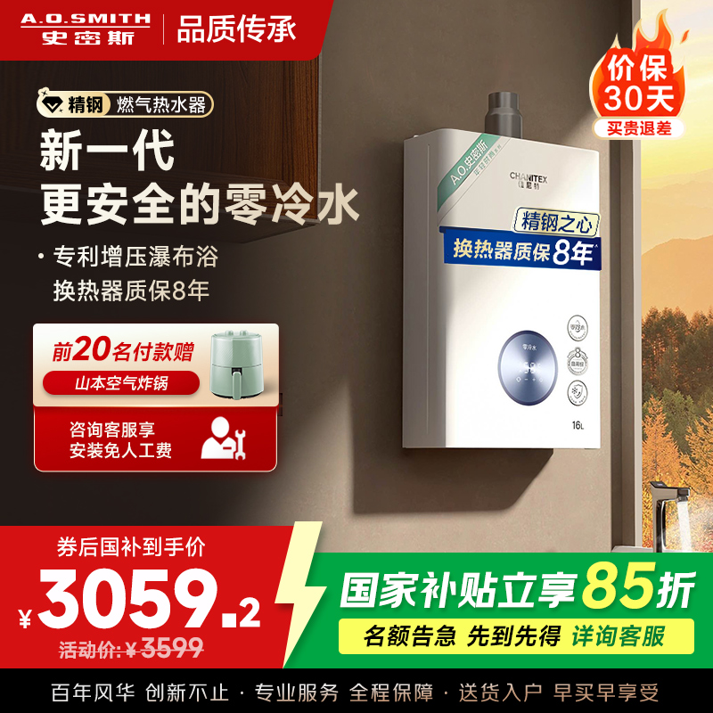 AO史密斯佳尼特燃气热水器零冷水JSQ31-TJ1