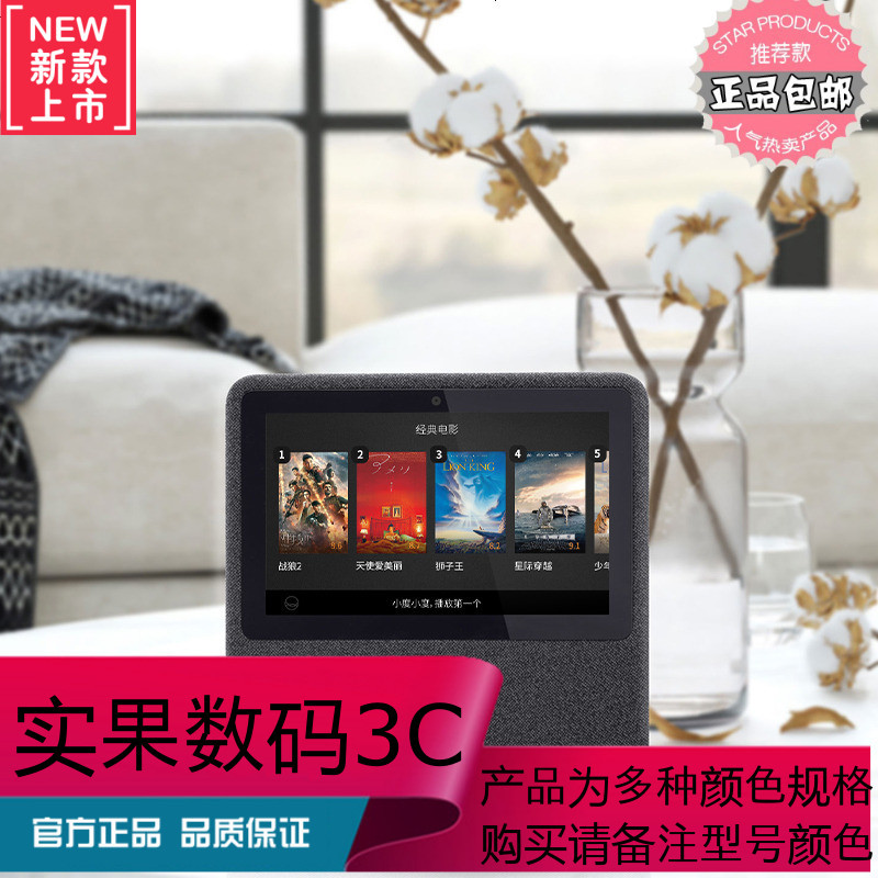 小度在家 nv5001智能视频音箱WiFi音响 AI语音助手人工蓝牙