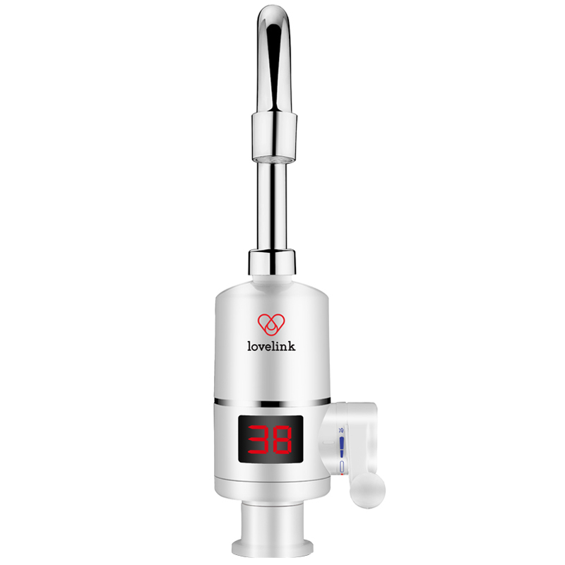 热恋(LoveLink)电热水龙头 速热小厨宝 即热式电热水器 冷热厨卫两用DF01数显(下进水款)