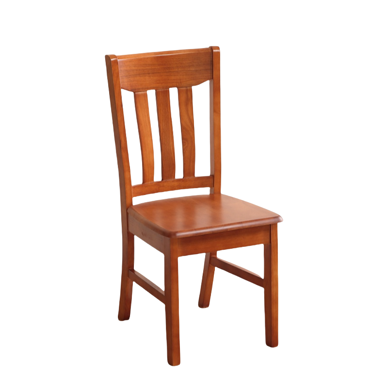 蕃蒂实木椅海棠色把高清大图