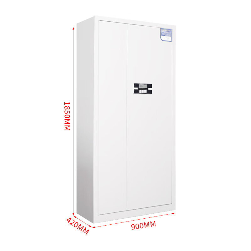 格具(GEJU)钢制通门带斗电子密码锁保密柜资料档案柜900*420*1850mm高清大图