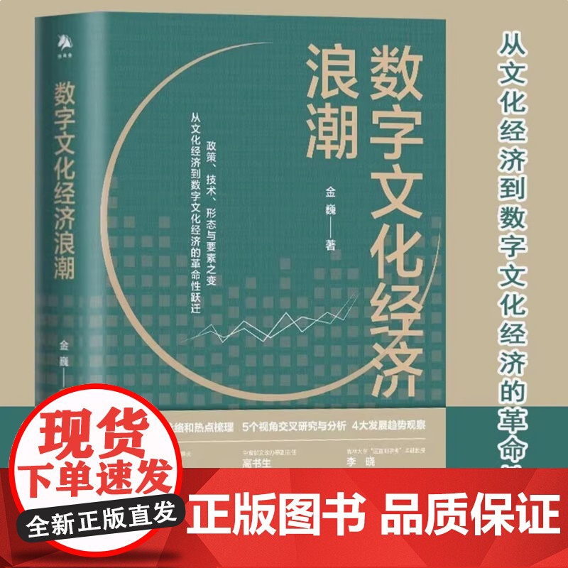 正版 数字文化经济浪潮 金巍著 文化经济到数字文化经济的革命性跃迁 20年发展脉络和热点梳理 5个视角交叉研究与分析 中高清大图