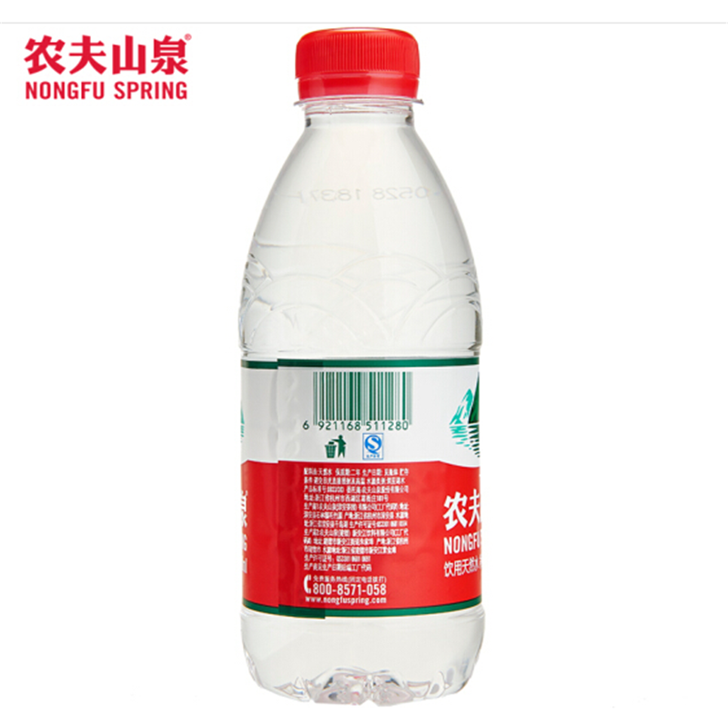 农夫山泉小瓶矿泉水380ml*24瓶饮用水会议水泡茶用水批发采购 380ml*24瓶/箱