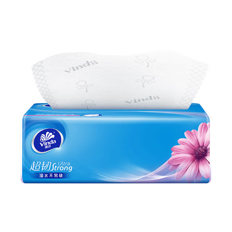 维达 VINDA V2283 超韧S码抽纸 3层100抽18包*1提高清大图