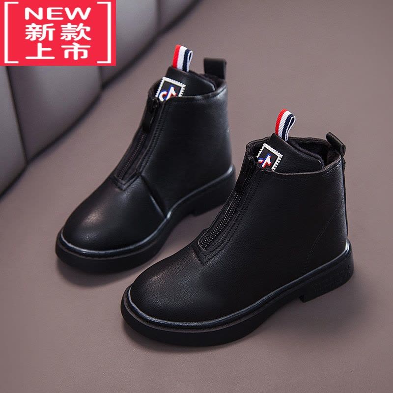 可莉允女童马丁靴英伦风2022新款儿童靴子春秋单靴小女孩公主靴宝宝短靴图片