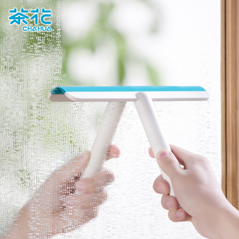 茶花(CHAHUA)玻璃刮水器家用玻璃刮水板玻璃神器清洁器浴室地刮子* 215006