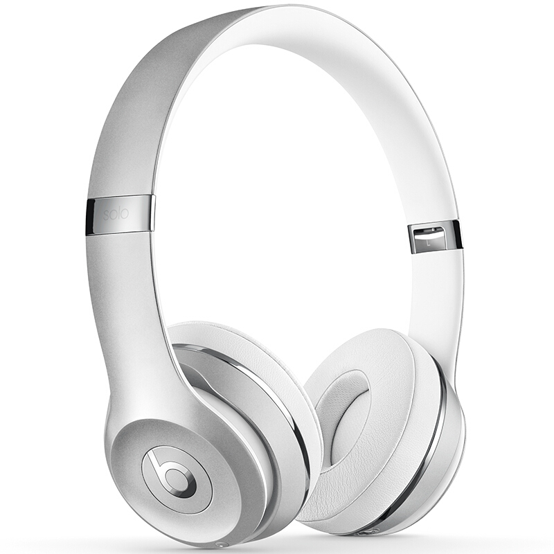 Beats Solo3 Wireless 头戴式 蓝牙无线耳机 手机耳机 游戏耳机 银色 MP162PA/A