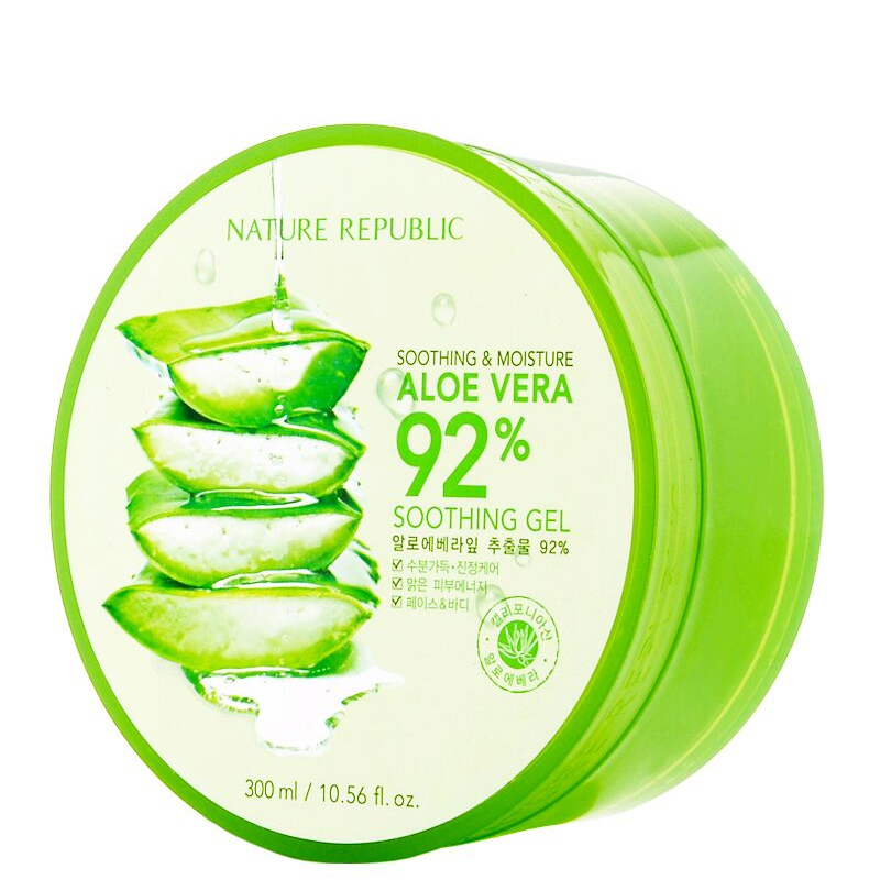 自然共和国 自然乐园 芦荟舒缓保湿凝胶300ml 进口补水保湿舒缓晒后修复面膜 补水利器
