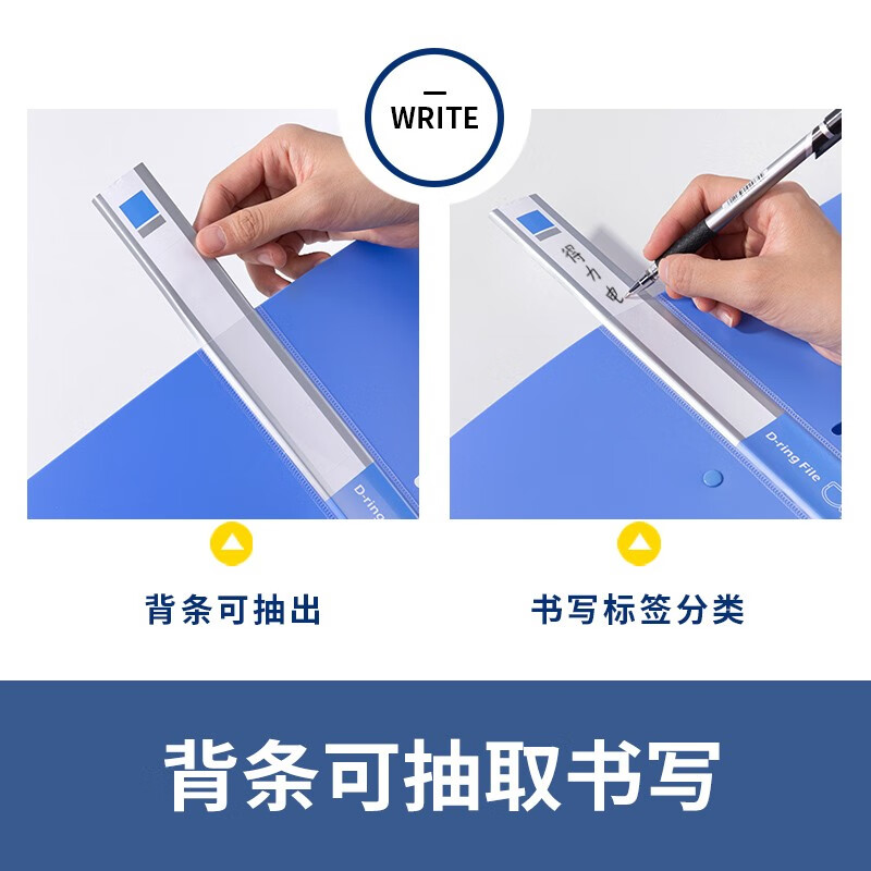 得力 5383 文件夹A4 PP材质(单位:只) 蓝高清大图