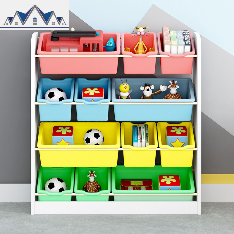 宝宝玩具收纳架大容量玩具整理柜子收纳箱多层儿童玩具整理架 三维工匠收纳柜高清大图