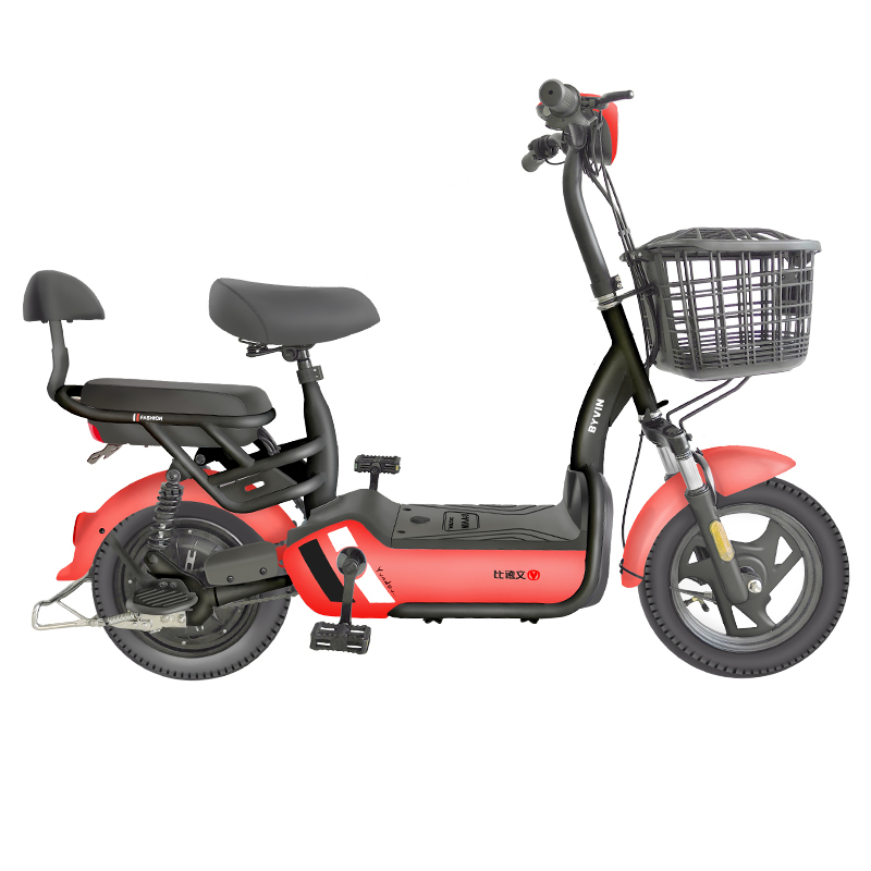 比德文电动车48v12ah可拆卸锂电池小型电瓶车男女电动自行车助力车