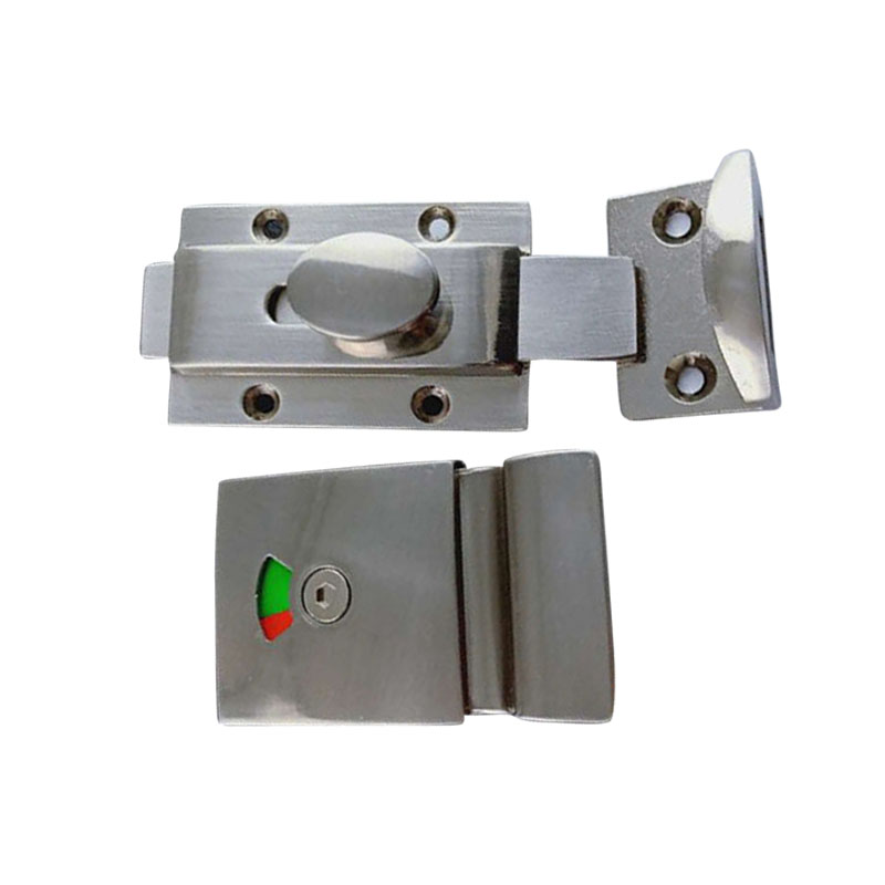 红鲸鱼 卫生间隔断门锁 厕所配件插销(孔距38*36mm)1个高清大图