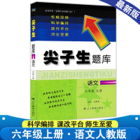 【正版2019秋】大开本 尖子生题库六年级语文上册人教版小学生同步提分题库6年级教辅RJ版 辽宁教育出版社 课外同步