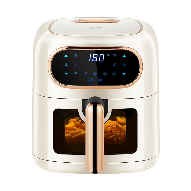 山本空气炸锅4.5L透明可视大窗口全息液晶触控6869TS-VS