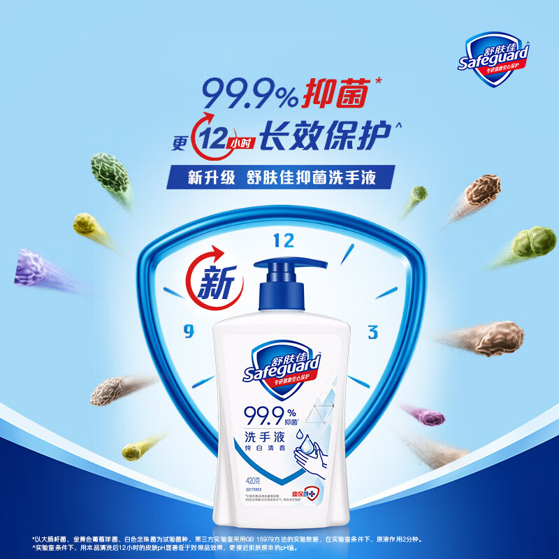 舒肤佳 洗手液 纯白清香 450ml (单位:瓶)高清大图