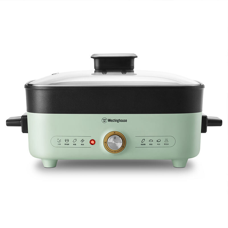 西屋机械式电火锅WSC-1450G 1400瓦铝合金不粘内锅5升大容量火锅