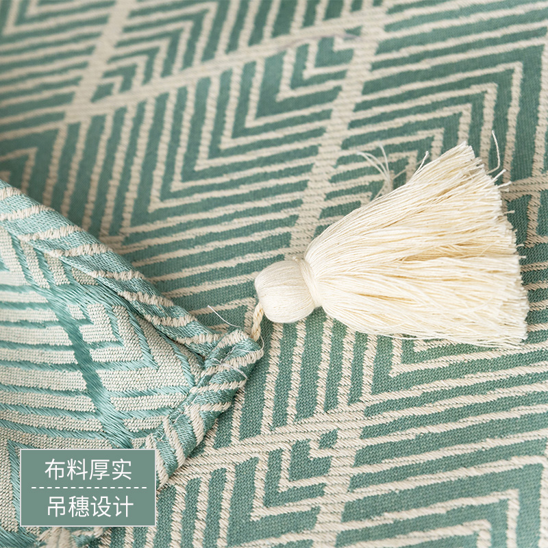 日式电视柜防尘罩盖布长方形茶几桌布布艺盖巾现代简约床头柜台布高清大图