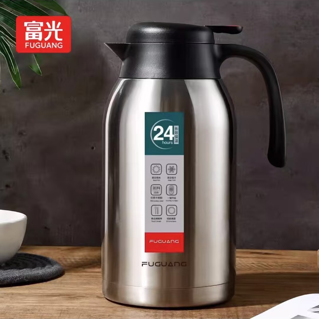 富光(FUGUANG)PDZ200032200灵佳不锈钢保温壶本色2200ml(单位:只) 钢本色 2.2L