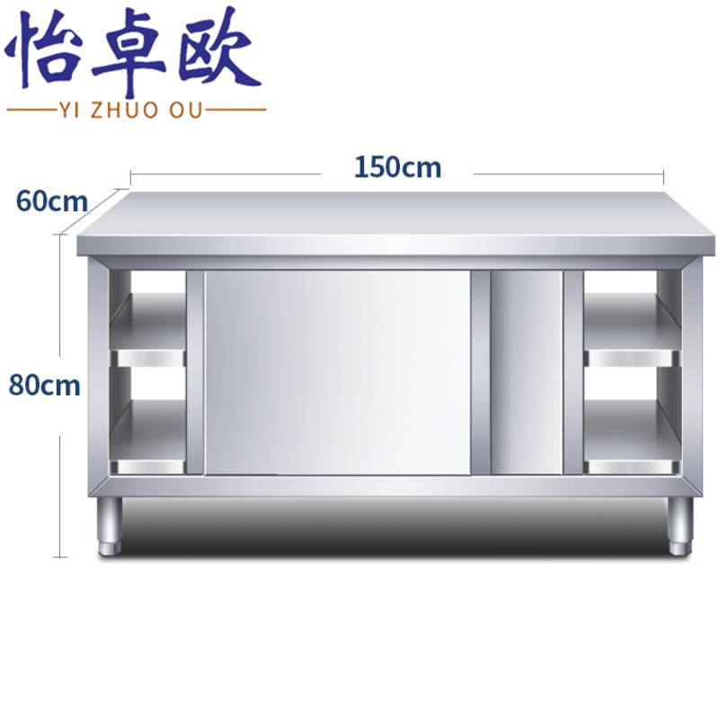 怡卓欧 不锈钢操作台高清大图