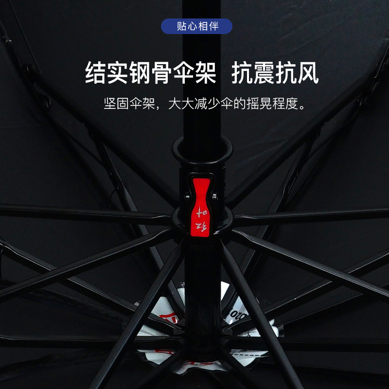 红叶三折PG都市生活 晴雨两用折叠雨伞双人加大加固男女三折伞黑胶遮阳伞防晒太阳伞 颜色随机-3628!高清大图
