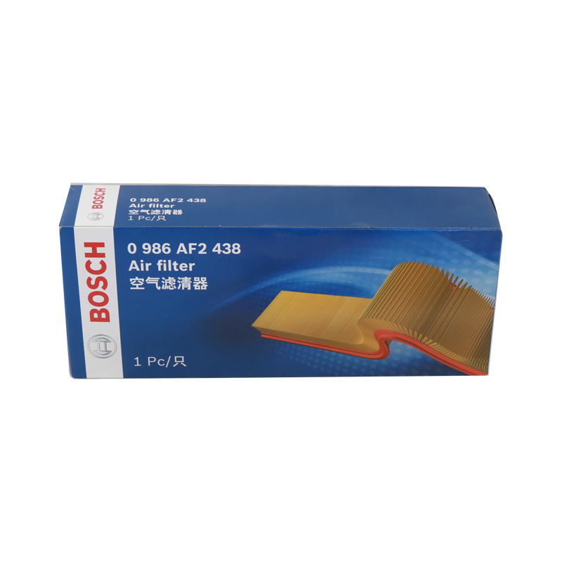 国产博世(BOSCH)空气滤清器0986AF2438(大众迈腾/速腾/高尔夫/途观/帕萨特/甲壳虫/CC/明锐)
