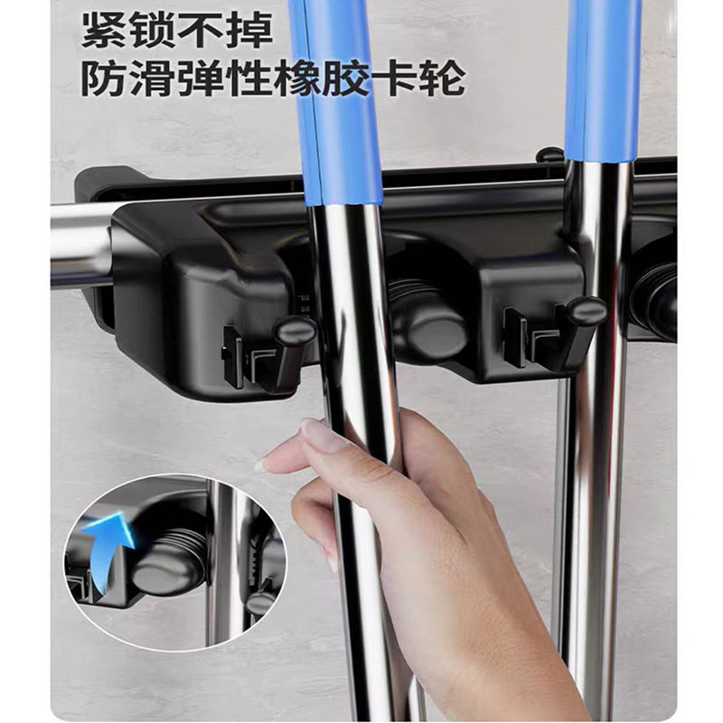 豫众诺 清洁工具收纳架 20拖24钩 个高清大图