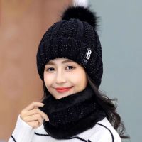 加绒保暖帽子女冬季韩版时尚女毛线帽休闲加厚女针织帽