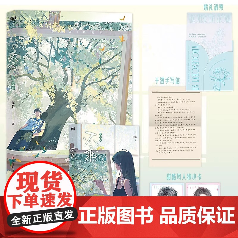 不乖 完结篇小说 树延 青春校园代表作 言情小说实体书现代都市言情青春文学磨铁图书高冷学霸男神贺昇×个性跩酷少女于澄高清大图