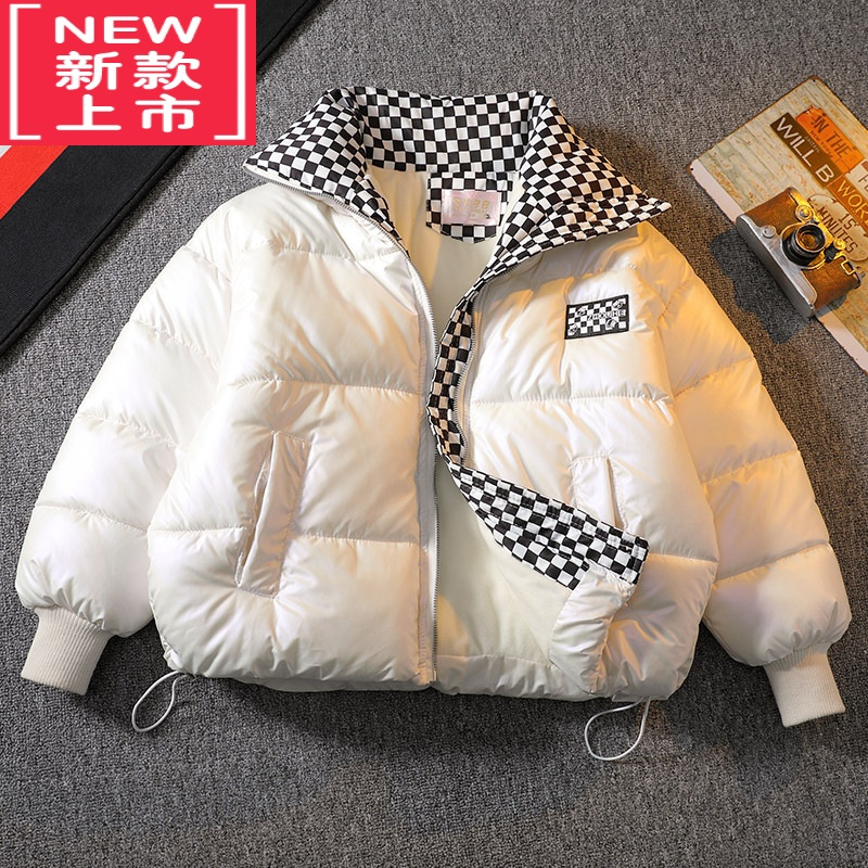 可莉允儿童装男童冬装棉衣2022新款羽绒棉服中大童炸街冬款棉袄洋气外套