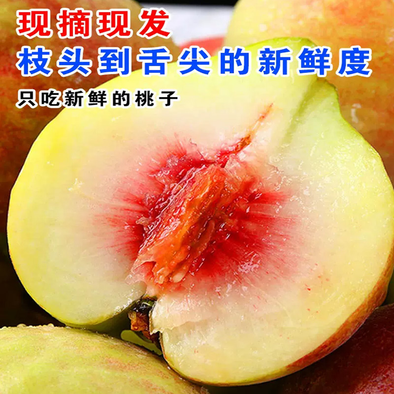 [西沛生鲜]云南鹰嘴桃 新鲜水果 3斤 中果 单果80-120g 应季现摘脆甜毛桃子 整箱