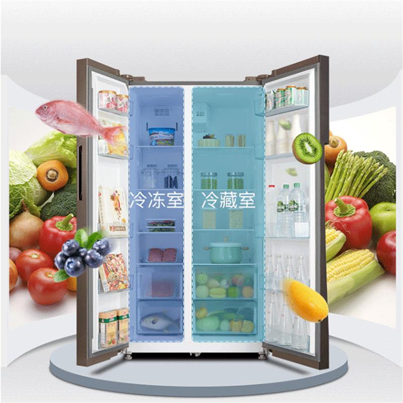 美的(Midea) 美的BCD-552WKPM 风冷无霜变频节能大容量对开门冰箱