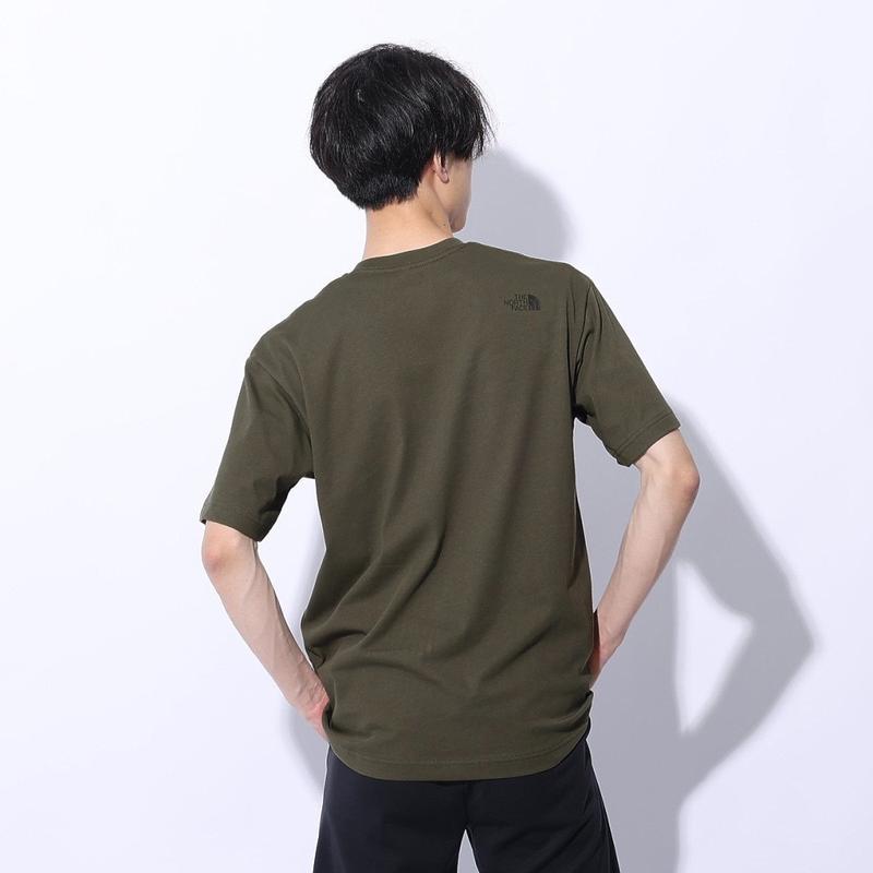 THE NORTH FACE/北面运动速干短袖T恤男简约 logo涤纶拼接弹力透