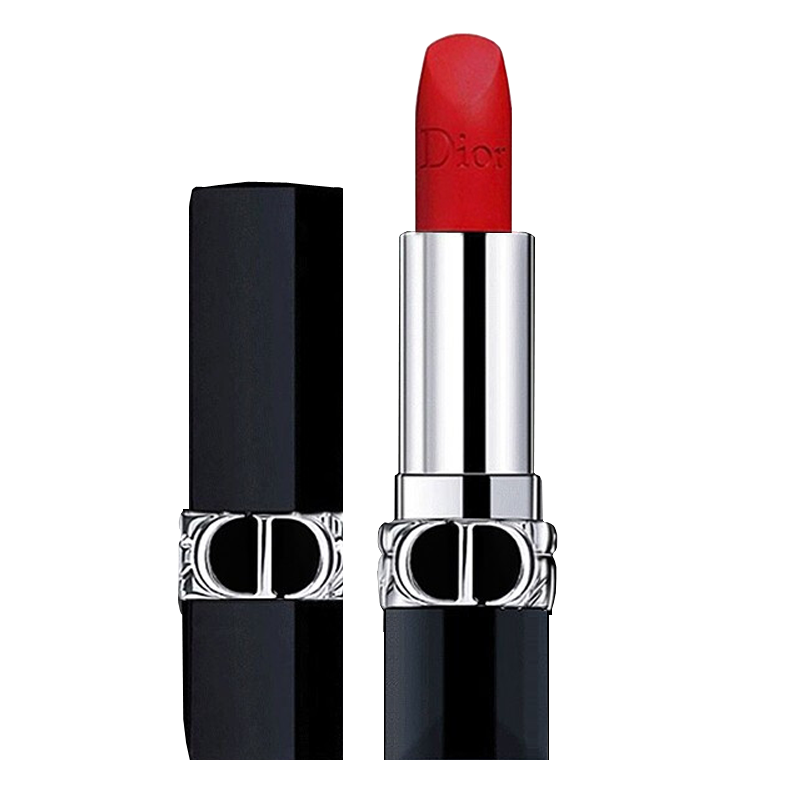 [全新]迪奥(Dior)烈艳蓝金唇膏口红 999#正红色 缎光 送礼盒