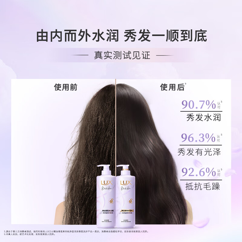 力士(LUX) 精油香氛洗发露 清新花香洗发水 蓝风铃680g高清大图
