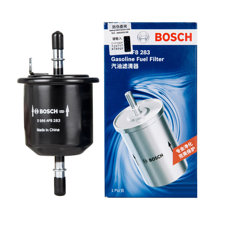 博世(BOSCH)汽滤/燃油滤清器 0986AF8283(现代索纳塔EF/进口现代雅绅特II/起亚千里马/江淮同悦1.5