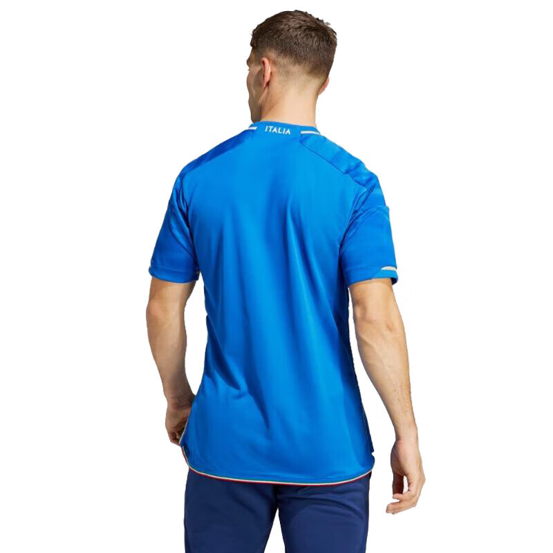 阿迪达斯 (adidas) 男子 足球系列 FIGC H JSY 运动 T恤 HS9895 蓝色