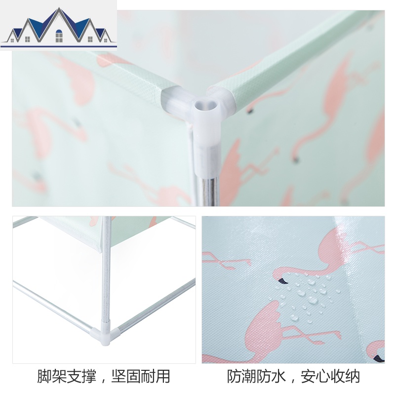 北欧简约家用棉麻脏衣服收纳筐可折叠支架防水超大脏衣篮篓储物箱 三维工匠收纳篮高清大图