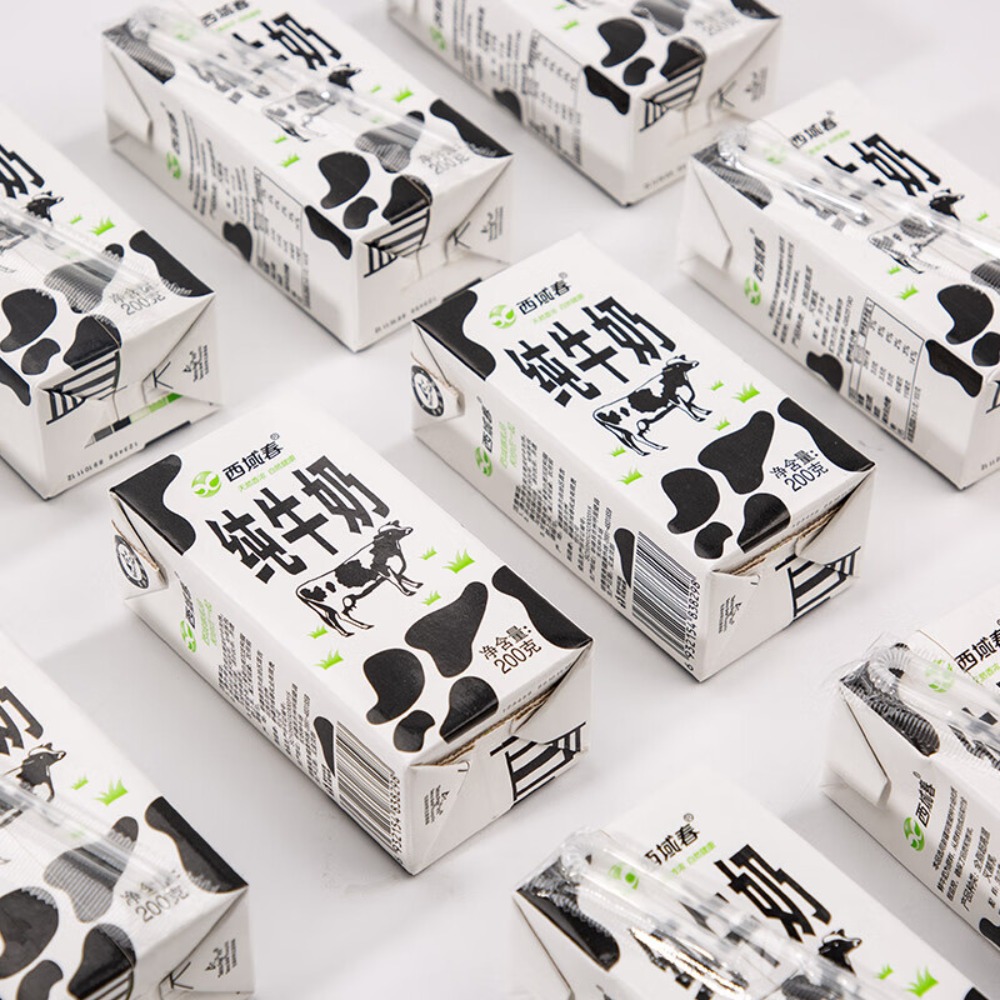 西域春|黑砖纯牛奶200g*20盒高清大图