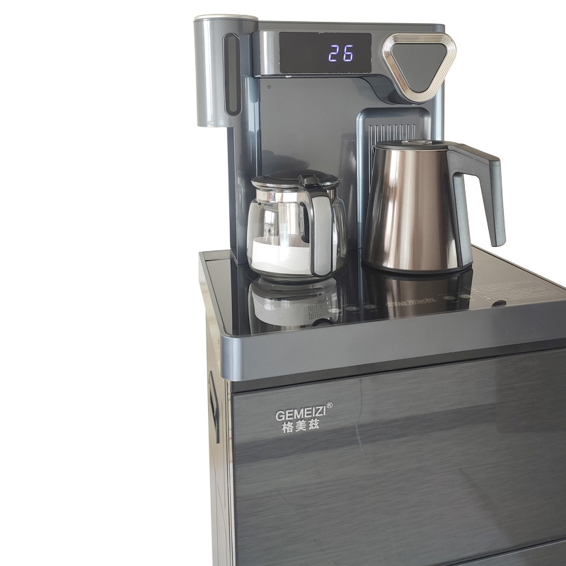 格美兹茶吧机958咖 超大机身 遥控取水 钢琴烤漆 纸杯筒 温热型饮水机