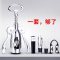 纳丽雅(Naliya)红酒开瓶器家用多功能葡萄酒启瓶器创意红酒起子手动来开酒器工具全钢款加厚型+璀璨银酒塞