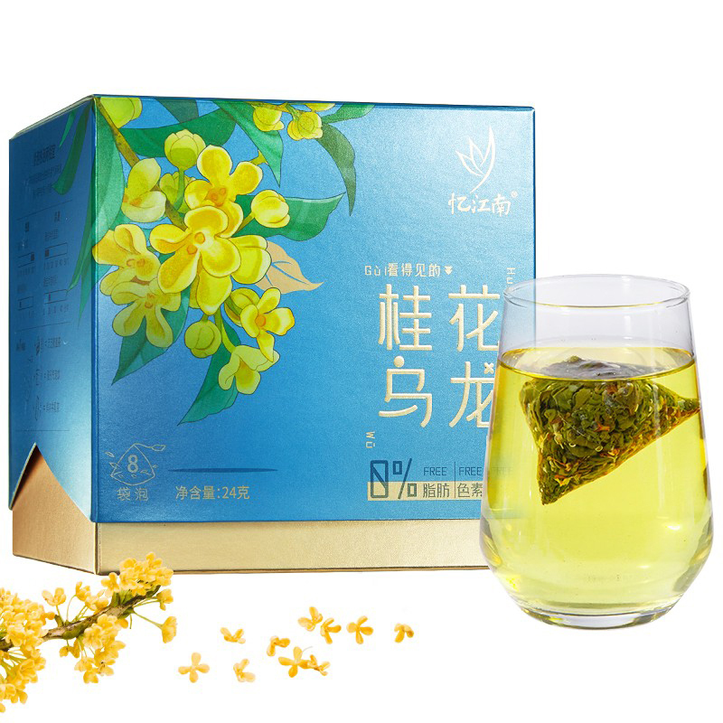 忆江南 24g 花草茶桂花乌龙茶 (盒)