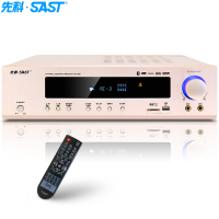 先科(SAST)AK-320 家庭影院5.1声道功放机家用音响专业卡拉OK大功率蓝牙功放立体声AV功放光钎同轴 (金色)