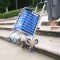 家柏饰(CORATED)老年购物车手推可坐爬楼买菜小拉车 购物车 拉杆车折叠便携手拉车 八轮加粗前轮带刹车带盖宝蓝色