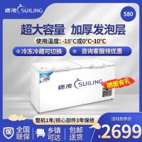 穗凌(SUILING)BD-580单温大卧柜冰柜冷冻冷藏柜转换 厨房冰箱保鲜柜速冻顶开门密封柜商用雪柜 540升