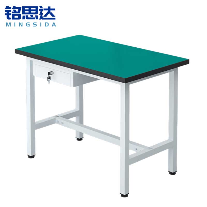 铭思达轻型防静电工作台100*60*75cm单抽张高清大图