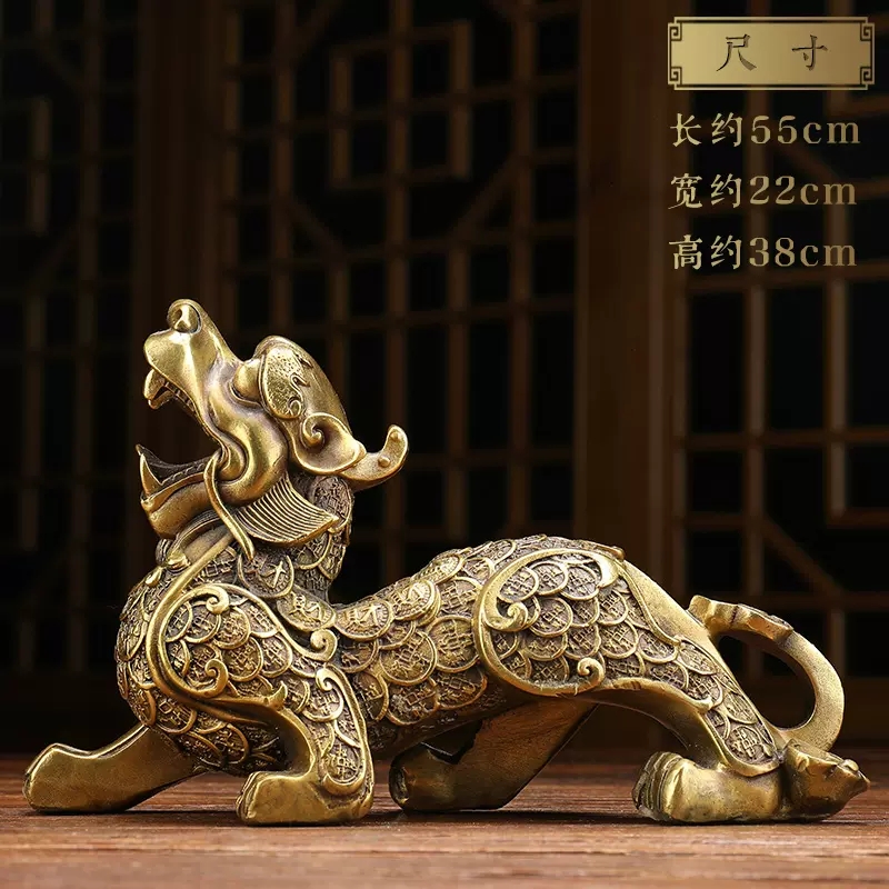 美帮汇铜貔貅貔恘摆件一对皮丘玄关摆设办公桌装饰品高清大图