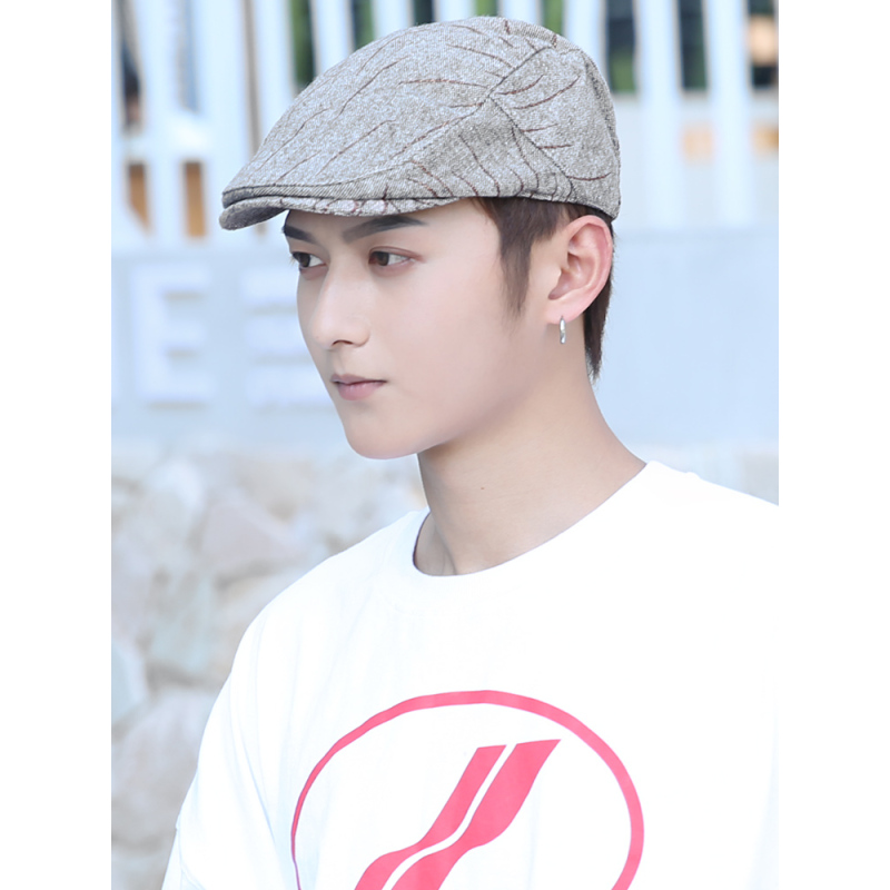 盛世尼曼春秋平沿帽子男潮韩版贝雷帽报童帽前进帽女文艺画家帽情侣