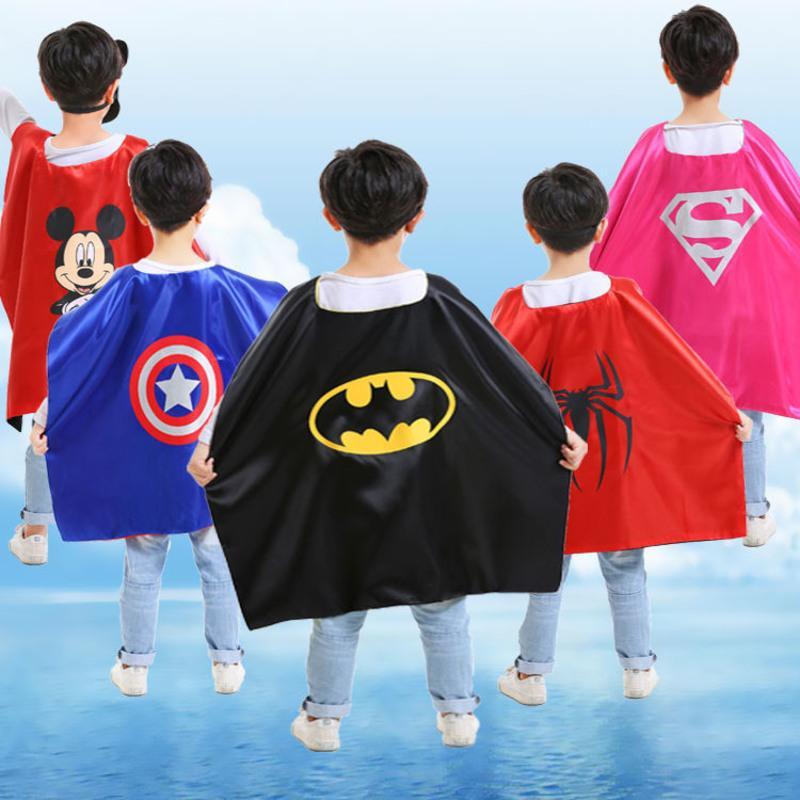 万圣节儿童男女角色扮演出披风cos舞台表演服斗篷超人奥特曼服饰 70cm