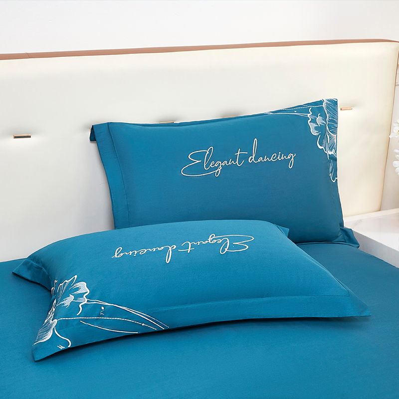 唐纳家纺 新国风四件套-宝蓝色 200*230CM- TN-KT24055高清大图