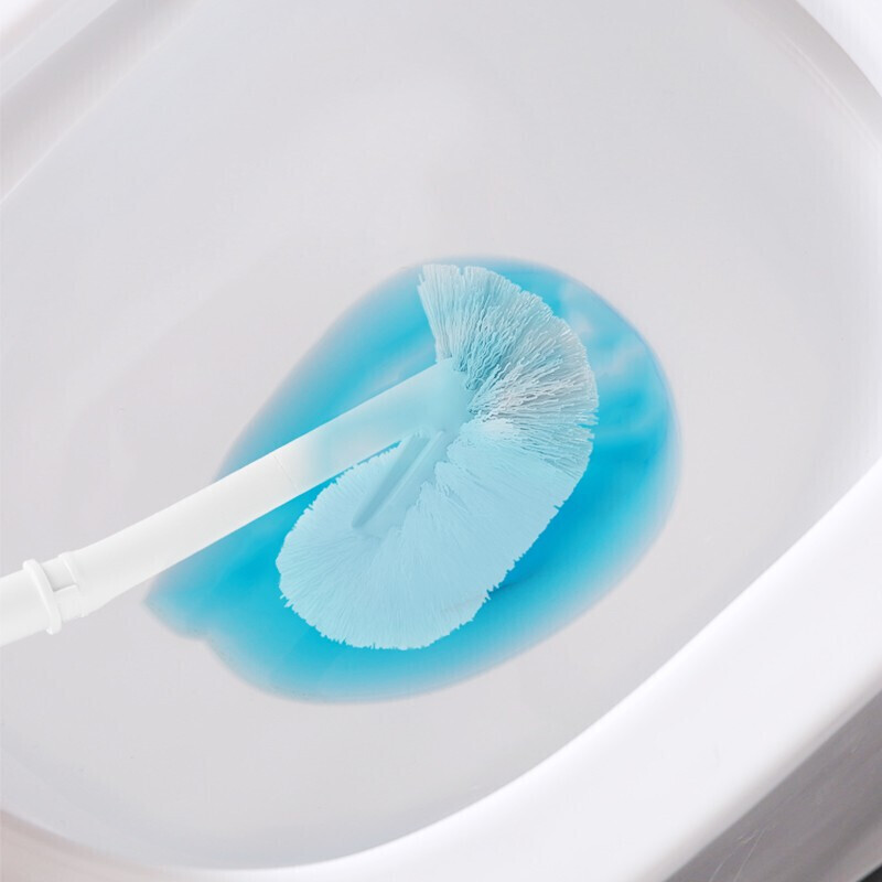 茶花(CHAHUA) 倍洁马桶刷子翘头清洁硬毛刷浴室长柄把神器卫生间厕所刷子高清大图
